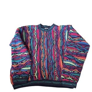 Men's vintage multicolor coogi Sweater